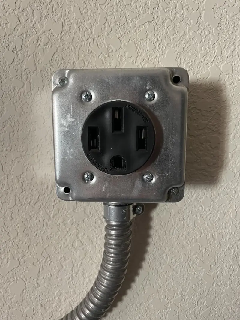 NEMA 14-50 outlet installed for Smart Home Electrical in Sylvan